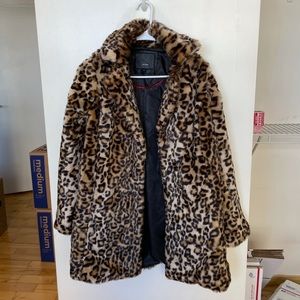 Faux fur jacket